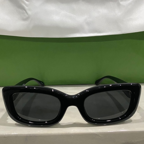 Coach Hardware Narrow Rectangle Sunglasses NIB main image 12